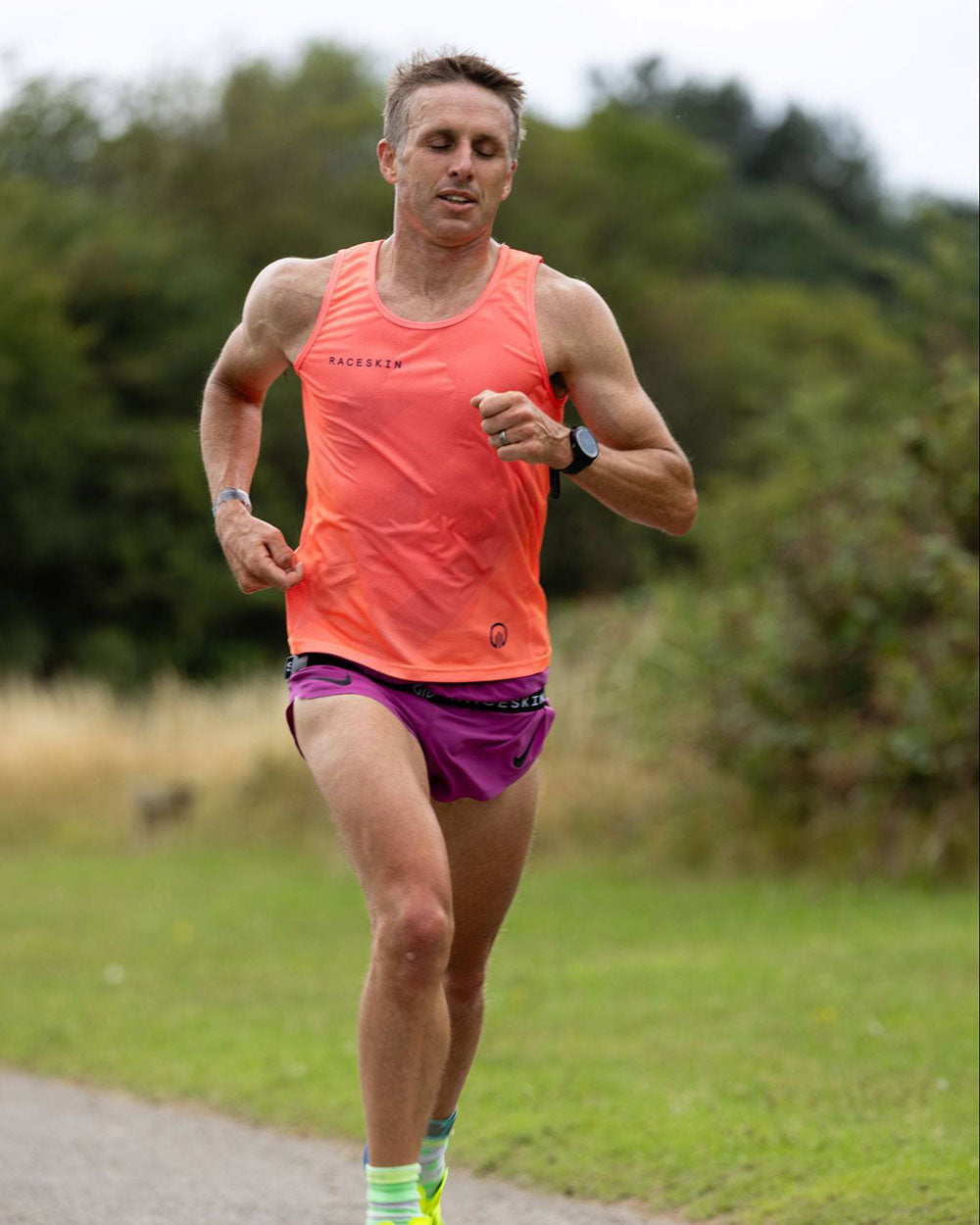 Men's Run Vest Coral