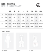 Club Bib Shorts mens Sizing