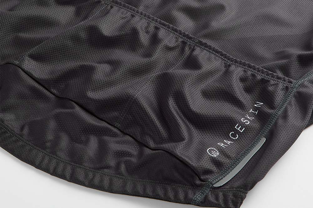 Mesh rear panel for comfort