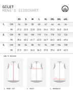 Gilet Club Male New Sizing