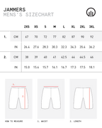 Jammers Sizing