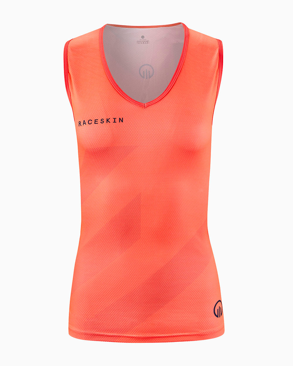 Raceskin Womens Run Vest-Coral-F